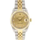 Datejust 31MM Steel Gold Jubilee Fluted Champagne Diamond Dial von Rolex