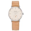 Nomos Metro Neomatic Champagne Beige Leather 35mm 1107 von Nomos Glashütte