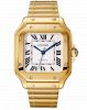 Cartier Santos de Cartier Medium Edelstahl Gelbgold