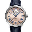 Maestro Men’S Automatic Visible Balance Wheel Leather Watch von Raymond Weil