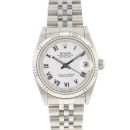 Datejust 31 Midsize Jubilee Fluted White Roman Dial von Rolex