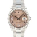 Datejust 36 Pink Roman Diamond Dial Factory RBR von Rolex