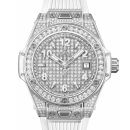 Big Bang One Click Steel White Full Pave von Hublot