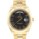 Day-Date II Yellow Gold Black Roman Dial von Rolex