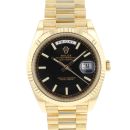 Day-Date 40 Yellow Gold Black Diagonal Motif Dial von Rolex