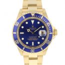 Submariner Date Yellow Gold Blue Dial Rehaut von Rolex