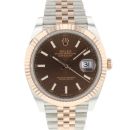 Datejust 41 Steel Everosegold Jubilee Fluted Choco Dial von Rolex