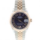 Datejust 31 Midsize Steel / Everose Gold Jubilee Purple Diamond Dial NEW von Rolex
