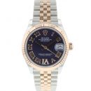 Datejust 31 Midsize Steel / Everose Gold Jubilee Purple Diamond Dial NEW von Rolex