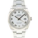 Datejust 36 Fluted White Roman Dial von Rolex