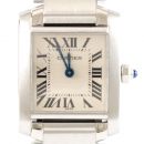 Cartier Uhr Tank Francaise gebraucht Edelstahl Lady Ref. 2384 von Cartier