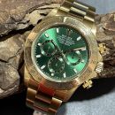 Rolex Daytona Zenith Gelbgold - Ref. 16528 - Full Set 1995 - grünes Aftermarket Zifferblatt von Rolex