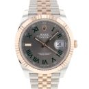 Datejust 41 Steel Everose Gold Wimbledon Like New von Rolex