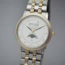 Blancpain Villeret Calendar Moon 6595, Stahl/ Gold, Box, TOP cond. +Service neu von Blancpain