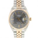 Datejust 36 Steel Rose Gold Jubilee Fluted Grey Sigma Dial von Rolex