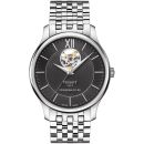 Tissot T-Classic Tradition Open Heart Powermatic 80 Herrenuhr in Silber T0639071105800 von Tissot