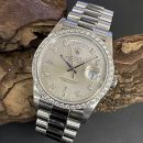 Rolex Day-Date 36 Platin mit Diamanten - FULL-SET 1994 - Ref. 18346 von Rolex