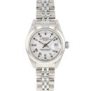 Lady Date 26 Steel Jubilee White Roman Dial von Rolex