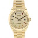 Day-Date 36 Yellow Gold Factory Rainbow Dial von Rolex