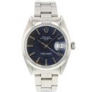 Date 34MM Blue Brick Dial von Rolex