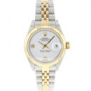 Datejust 26 Lady Steel/Gold White Diamond Dial von Rolex