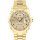 Day-Date 36 Yellow Gold 118238 President Silver Dial von Rolex