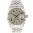 Datejust 36 Jubilee Fluted Silver Buckley Dial von Rolex