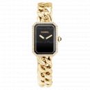 Chanel Premiere Chain Large Yellow Gold Black Dial Diamond H3259 von Chanel