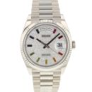 Day-Date 36 White Gold Factory Rainbow Dial von Rolex