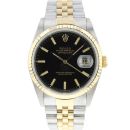 Datejust 36 Jubilee Gold/Steel Jubilee Black Dial von Rolex