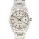 Datejust 36 Oyster Fluted Silver Dial von Rolex