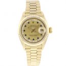 Datejust Lady 26 Yellow Gold President Diamonds von Rolex