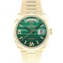 Day-Date 36 Yellow Gold Green Malachite Diamond Dial 99,9% NEW von Rolex