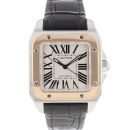 Santos 100 MM Steel Rose Gold von Cartier