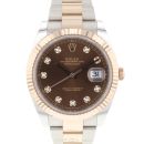 Datejust 41 Steel / Everose Gold Choco Diamond Dial von Rolex