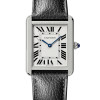 Cartier Tank Mecanique MM Medium Modell 18kt Gelbgold Handaufzug Armband Leder