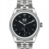 Glamour Double Date Stainless Steel / Black / Bracelet
