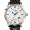 Senator Excellence Panorama Date Stainless Steel / Silver / Alligator /  Folding