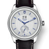 Glamour Double Date Stainless Steel / Silver-Blue / Strap