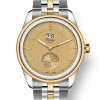 Glamour Double Date Stainless Steel / Yellow Gold / Champagne/ Bracelet