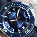 Fifty Fathoms titane version cadren bleu full set 2017 Unworn von Blancpain