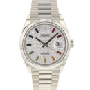 Day-Date 36 White Gold Factory Rainbow Dial von Rolex