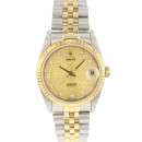 Datejust 31MM Steel Gold Jubilee Fluted Diamond Logo Dial von Rolex