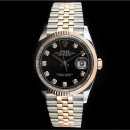 Rolex Datejust (36mm) Ref.: 126231 mit schwarzem Diamant-Zifferblatt B&P aus 2021 Artikelnummer:DATEJUST00261 von Rolex